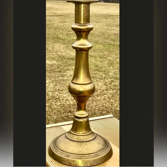Vintage Late 19th Century Victorian Era Vintage Brass Push-up Candle Holder